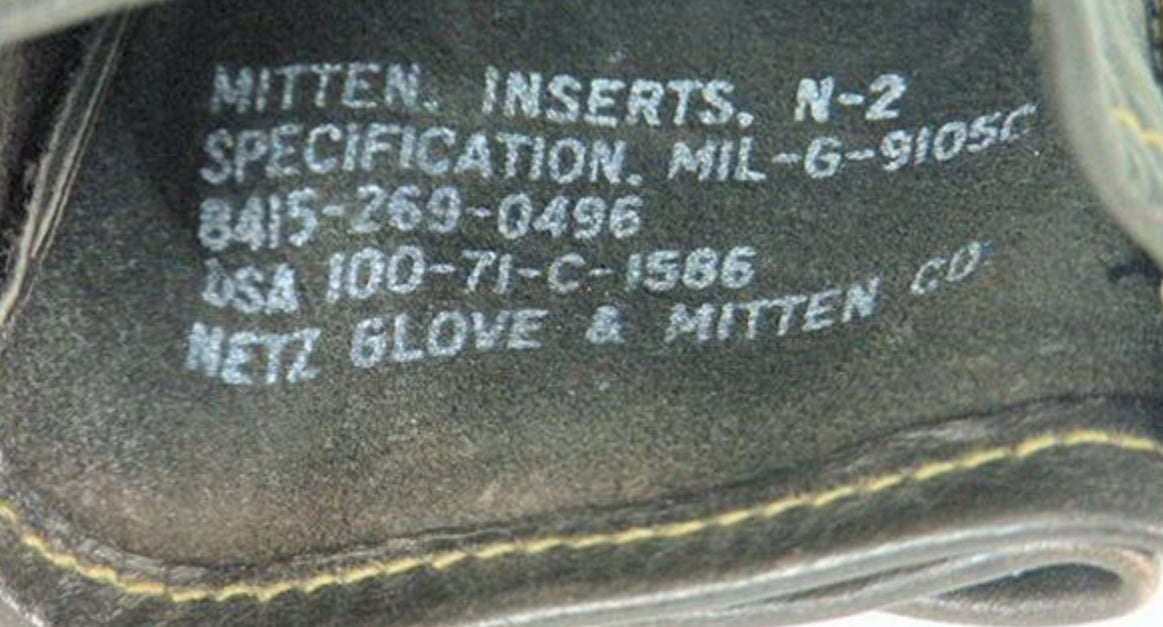 N2 Mitten Inserts Leather