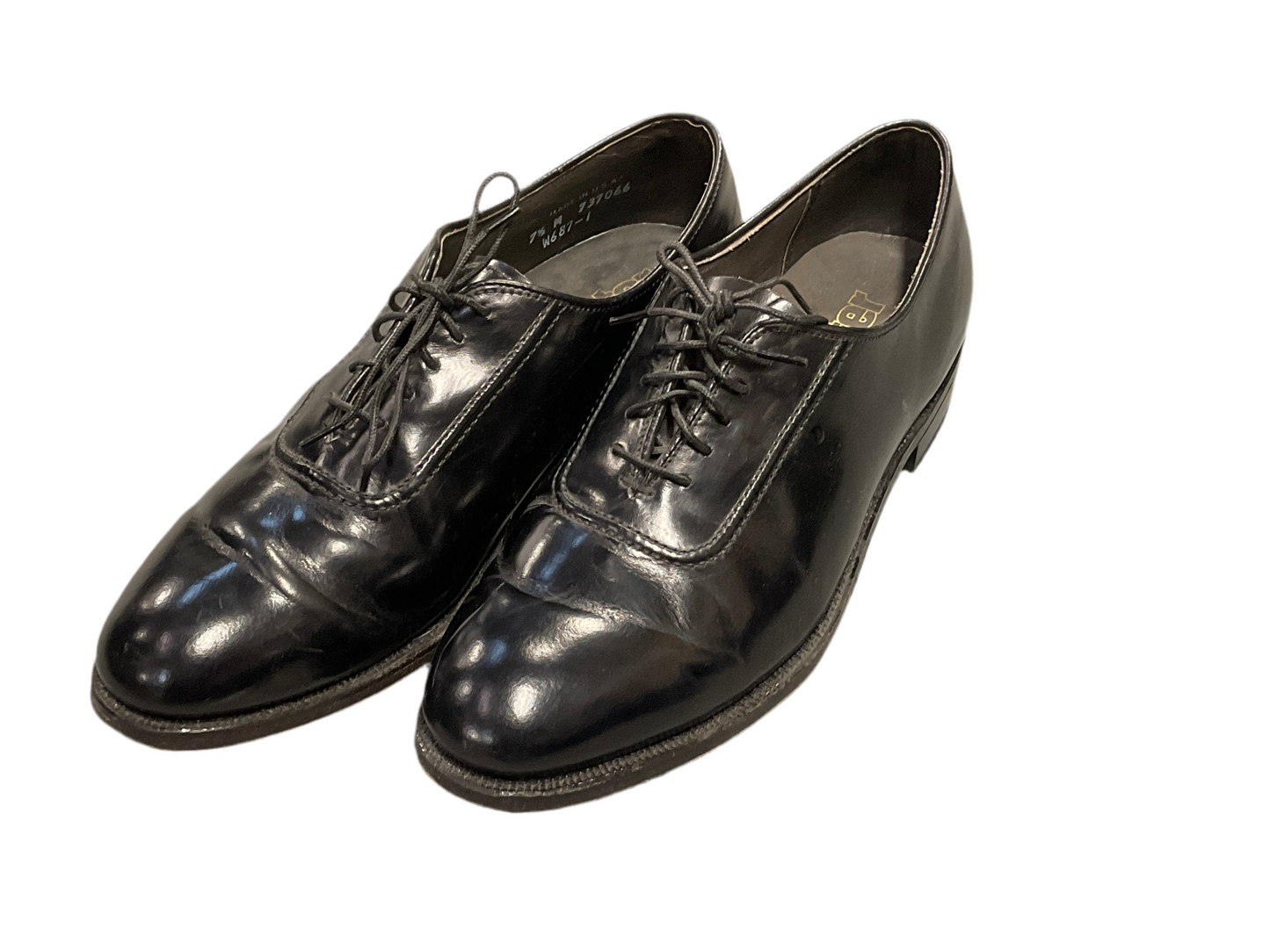Men’s Military High Gloss Dress Shoes - Used