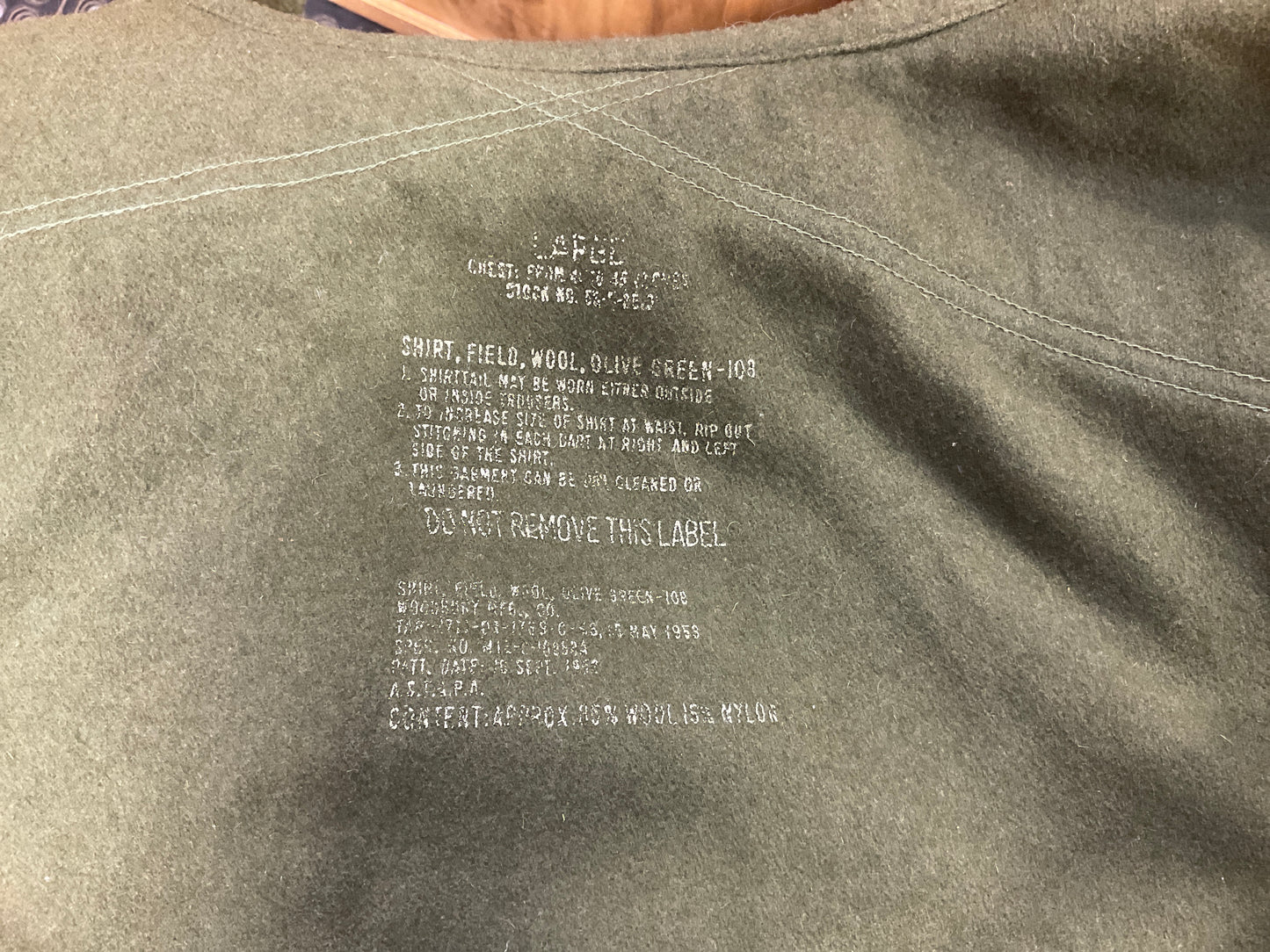Field Shirt Wool Olive Drab10B