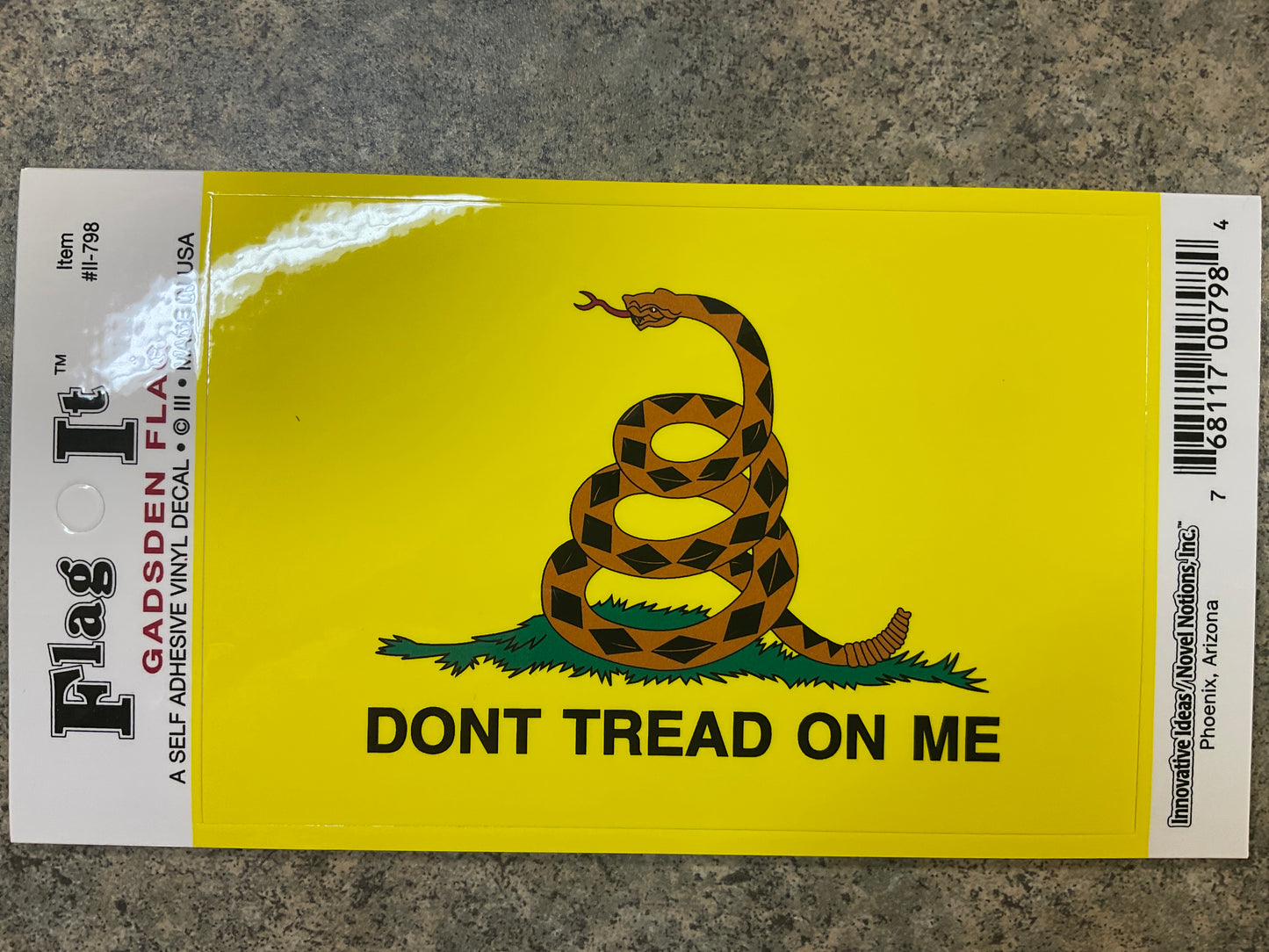 3x5 Gadsden DTOM sticker