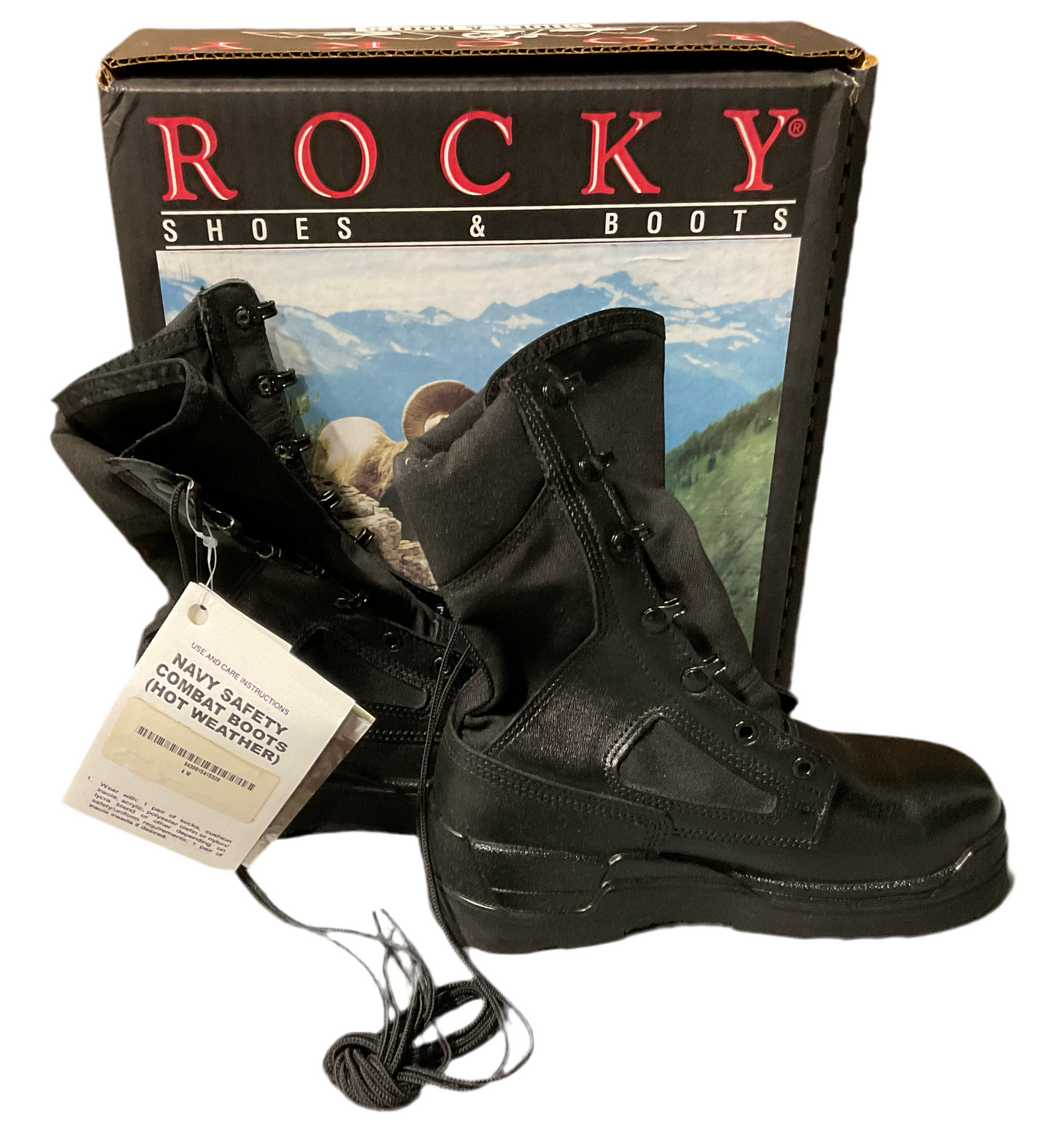 Rocky Steel Toe Hot Weather Navy Safety Boot-New