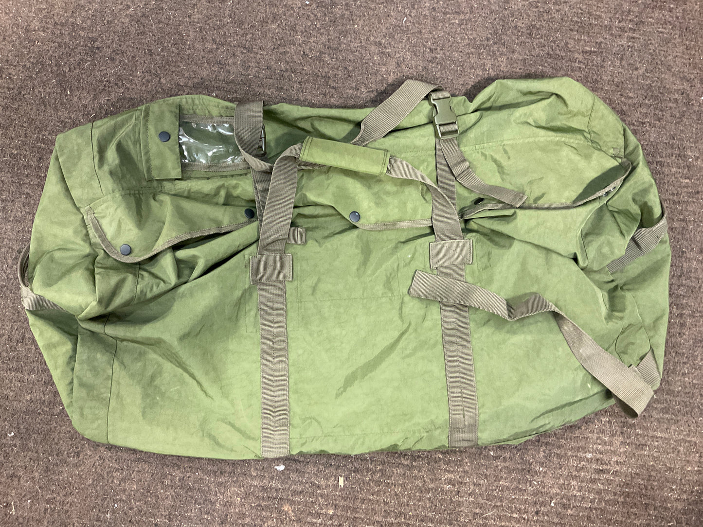 Horizontal Load Zippered Duffle