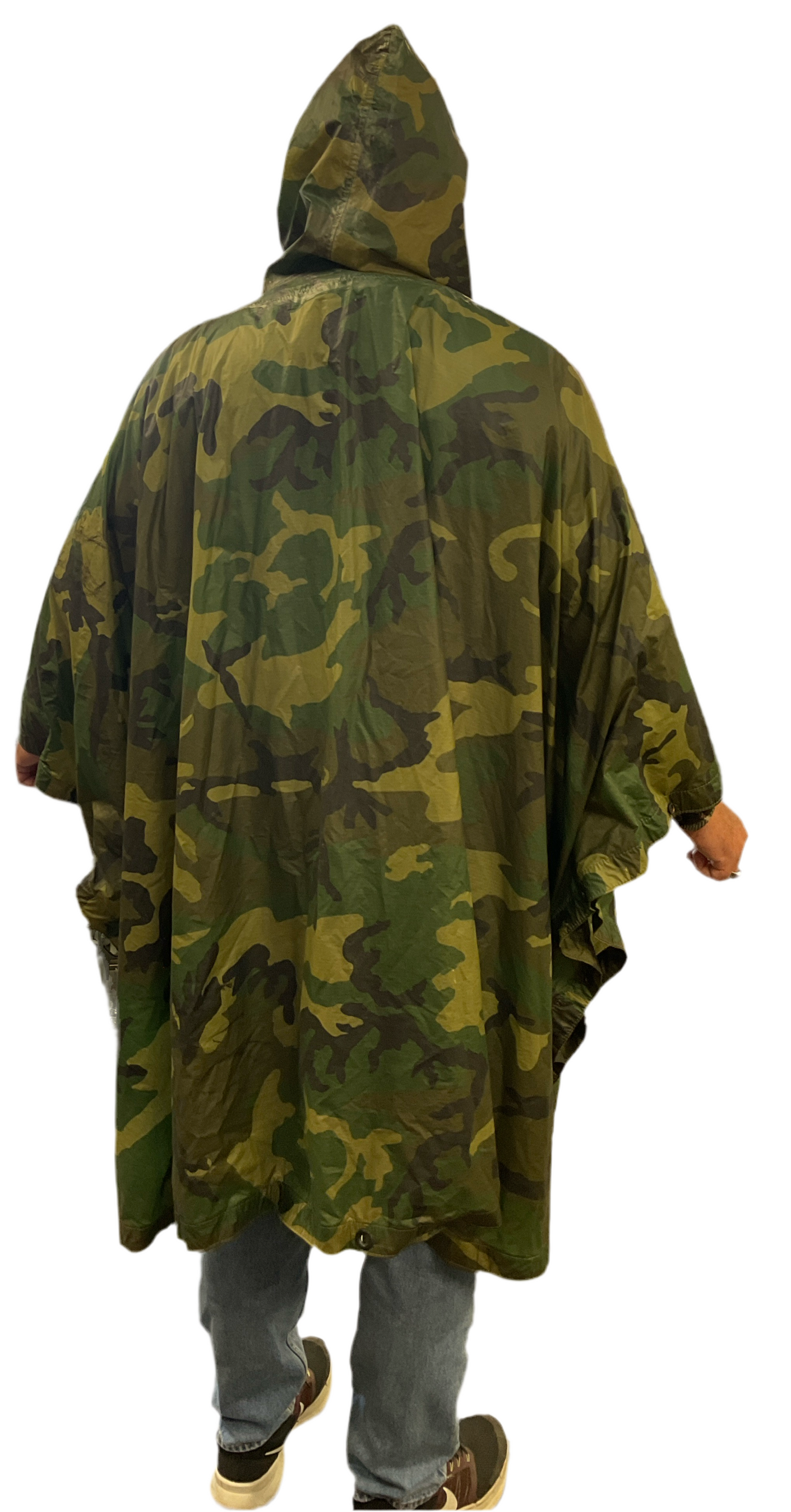 US Military poncho- woodland camo