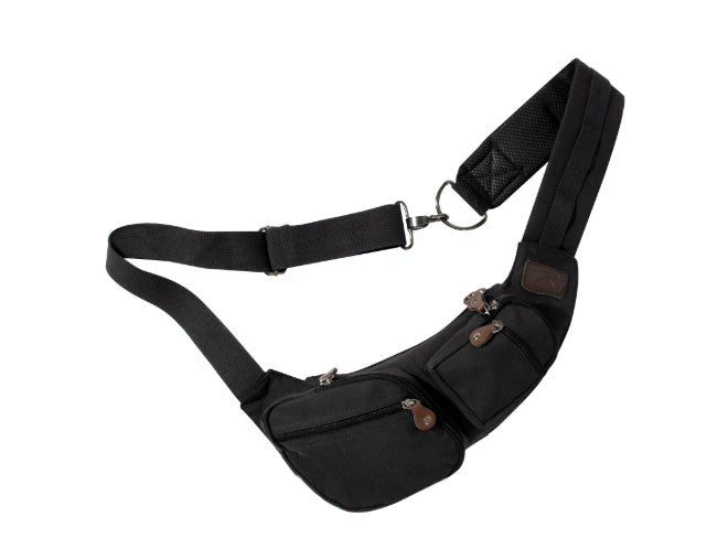 Rothco Vintage Canvas Crossbody Bag- black