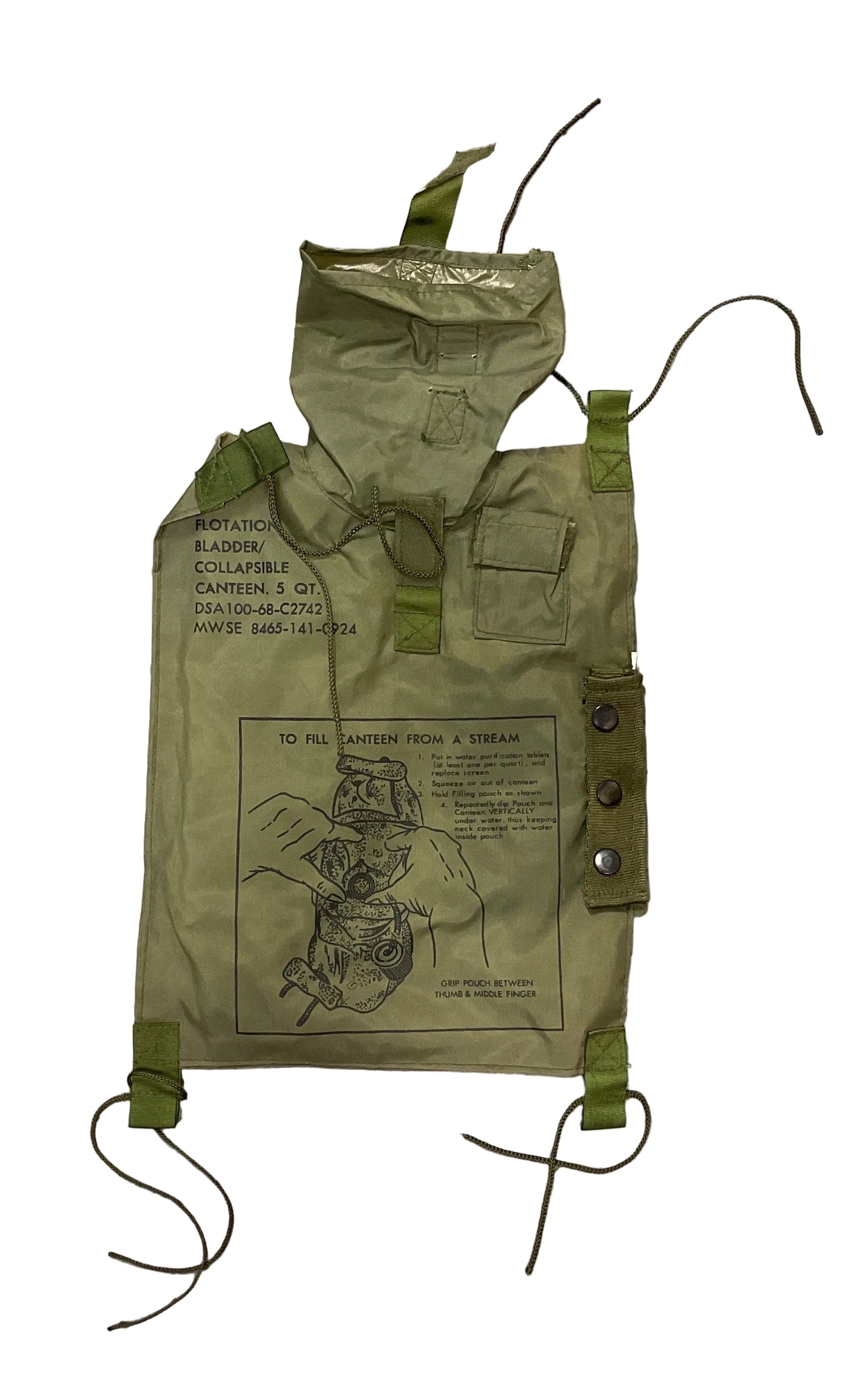 USGI 5-Quart Collapsible Canteen and Flotation Bladder