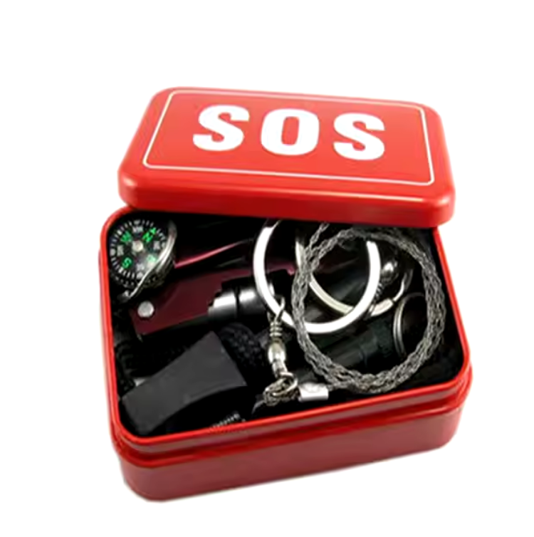 SOS Emergency Tin Survival Kit