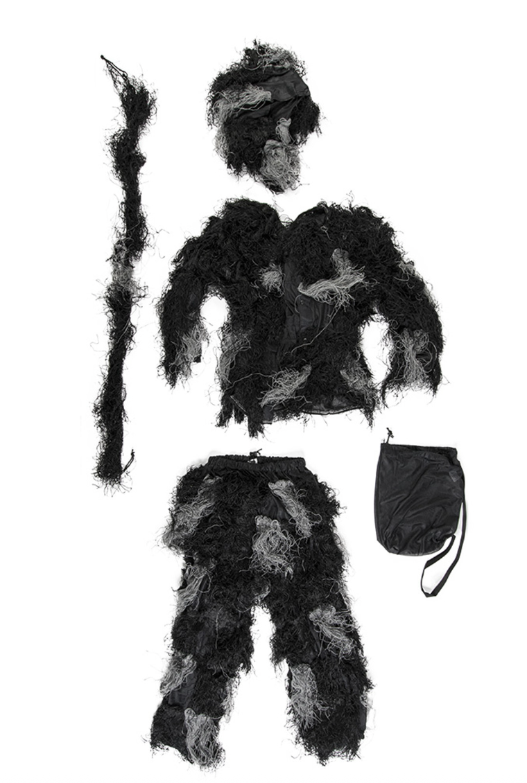 Mil-Tec Night Camo 4-Pc Ghillie Suit