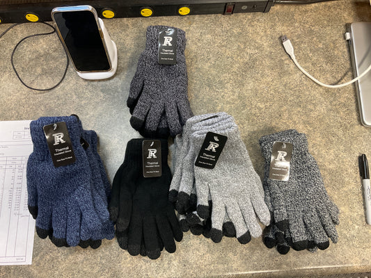 Insulated Glove With Touchscreen Fingertips