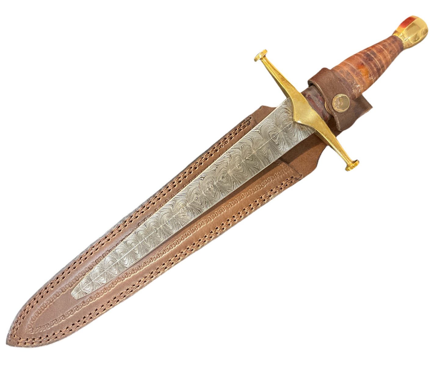 King of Thieves Damascus Steel Arming Dagger Short Sword