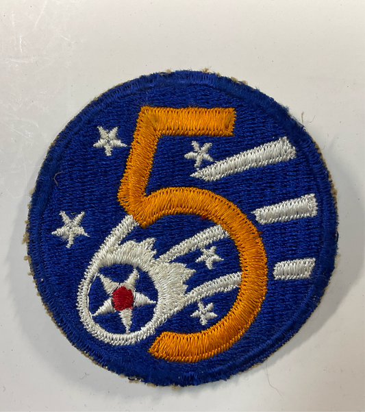 Vintage WWII US Army 5th Air Force Patch