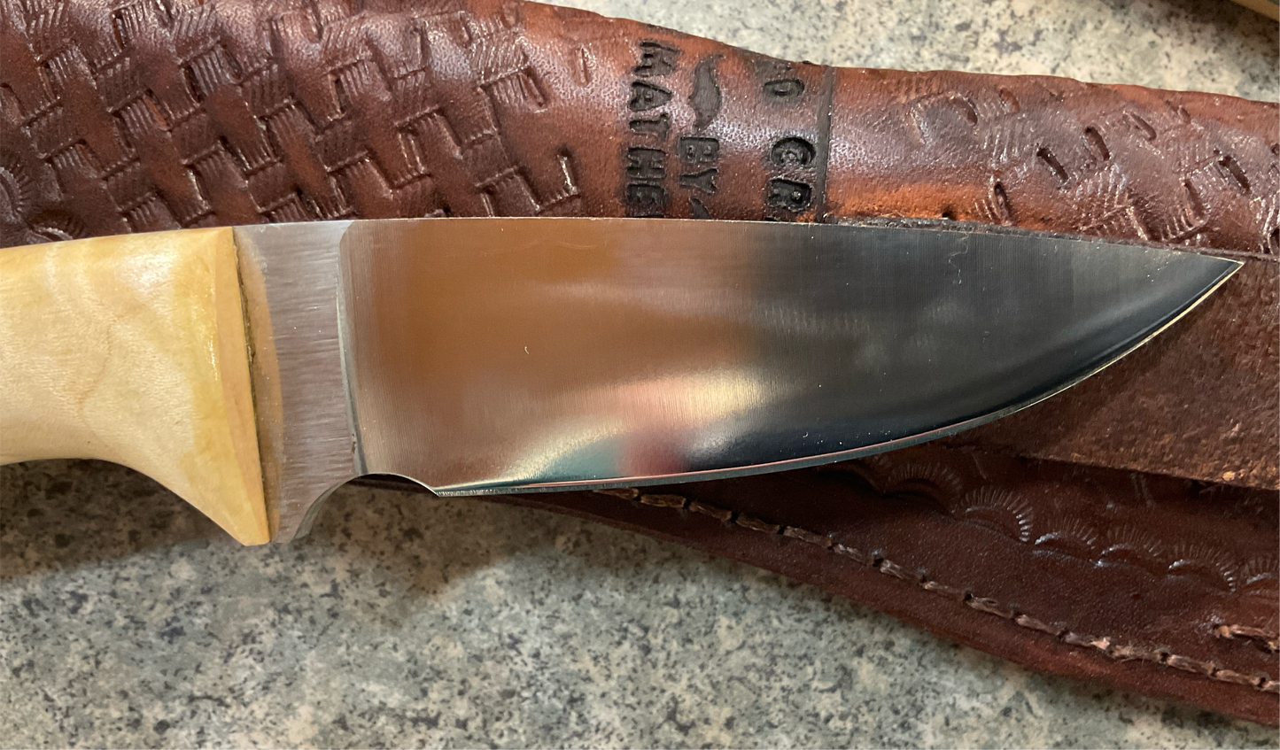 LOCALLY HANDMADE Hunting Knife and Sheath