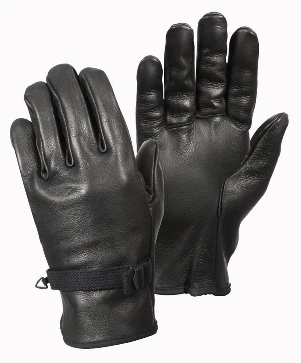 Rothco D3-A Black Leather Gloves