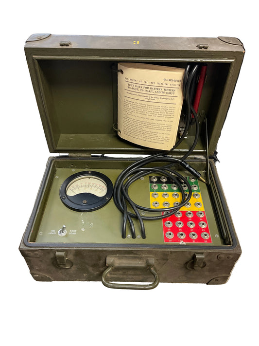 Vintage US Army Signal Corps Battery Tester TS-183-B/U