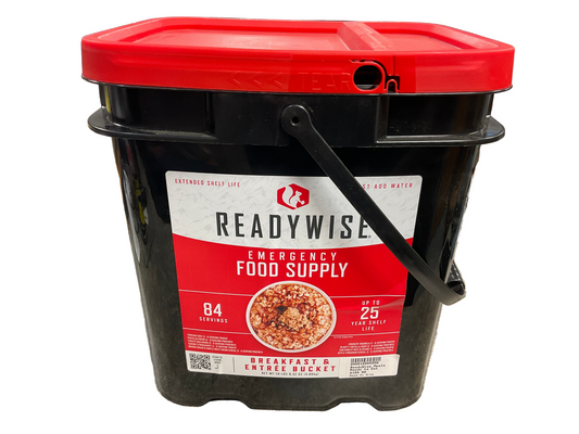Readywise 84 Serving Breakfast and Entree Bucket
