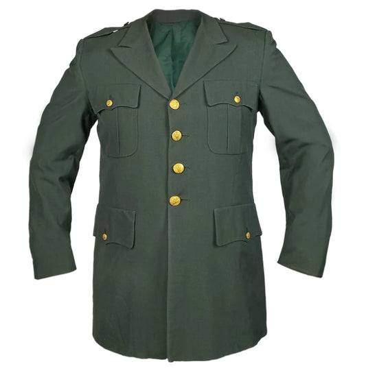 Mens Army Dress Green Uniform Jacket