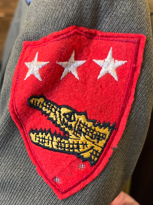 Vintage USMC WWII Green Tunic with V Amphibious Corps Patch
