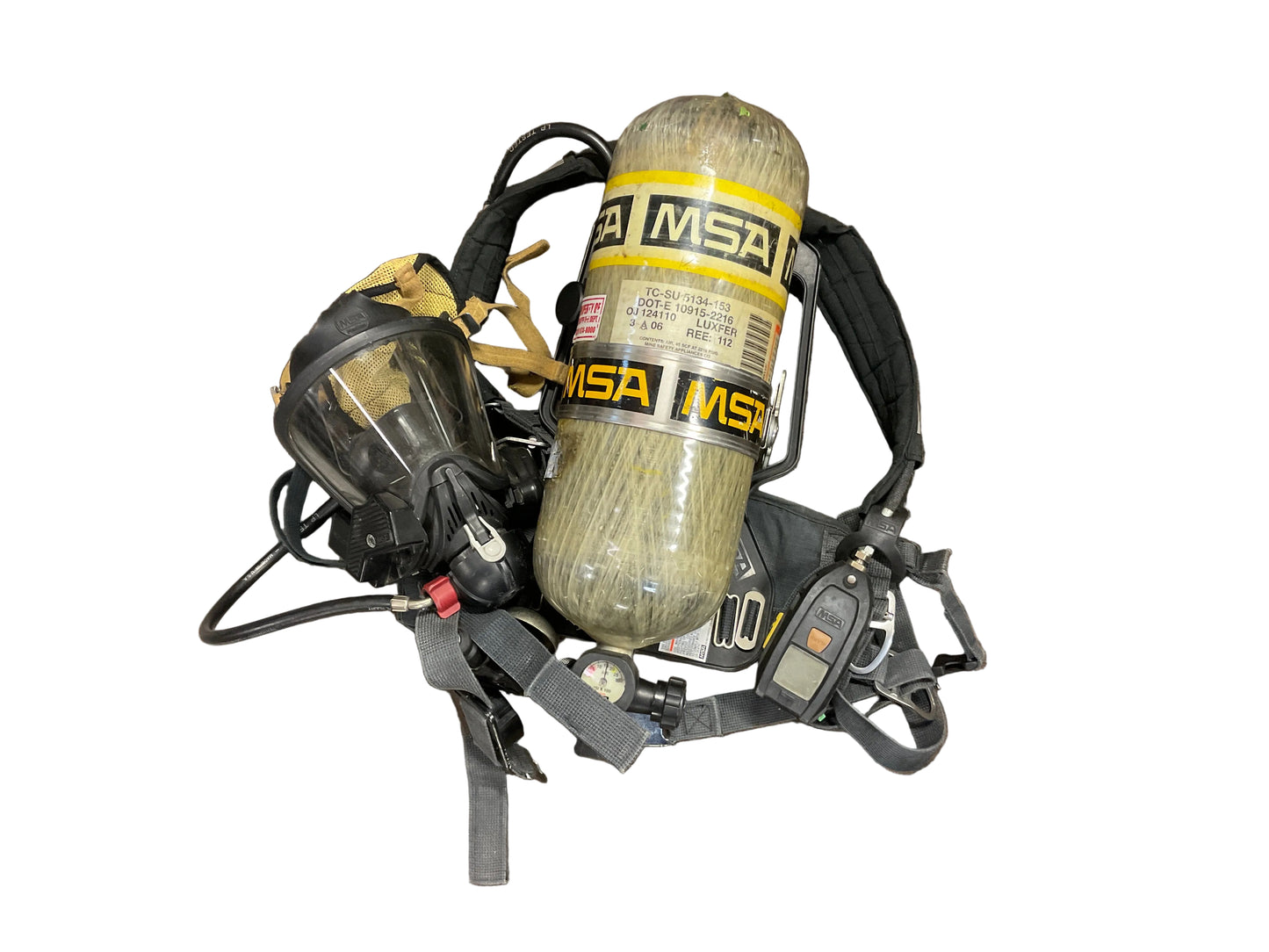 MSA Backpack Harness with L-30 Airtank/Mask and Accessories