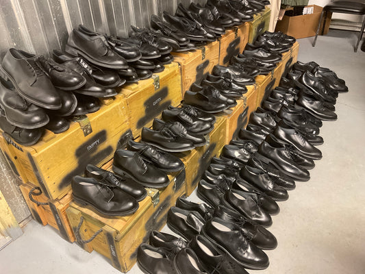 Black Leather Oxford Shoes-Various