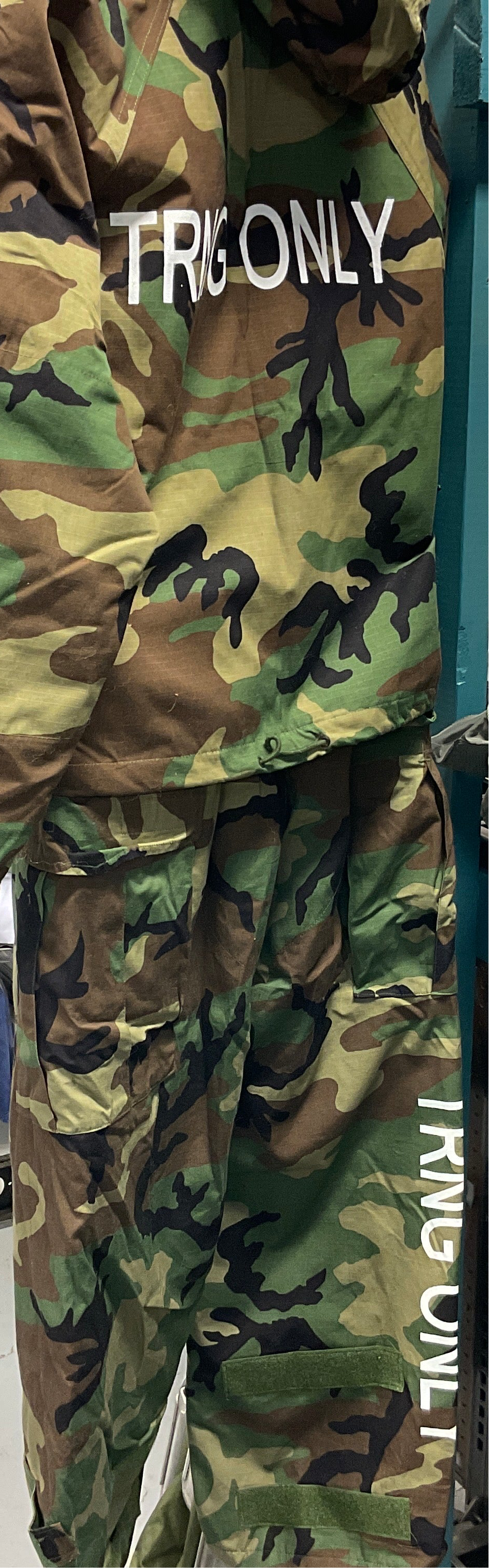 Training Woodland Camo Chemical Suit