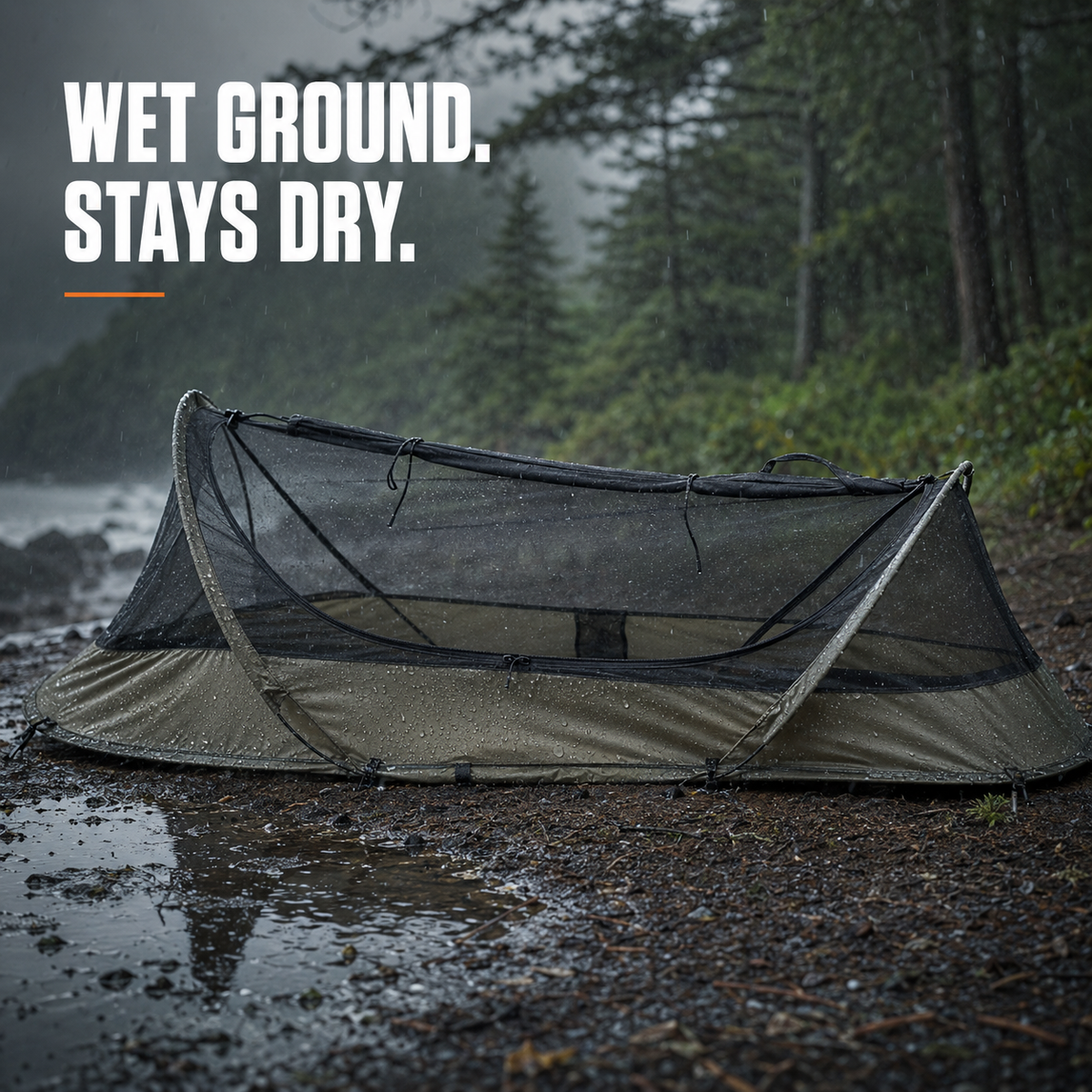USGI Industries Bivy Tent – Pop-Up Mesh Shelter