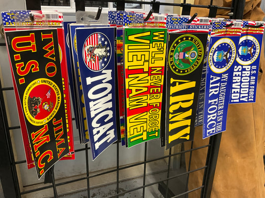 Assorted Patriotic Bumper Stickers