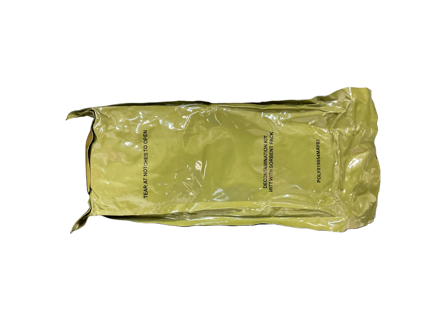 US Military Decontamination Kit Mitt With Sorbent Pack