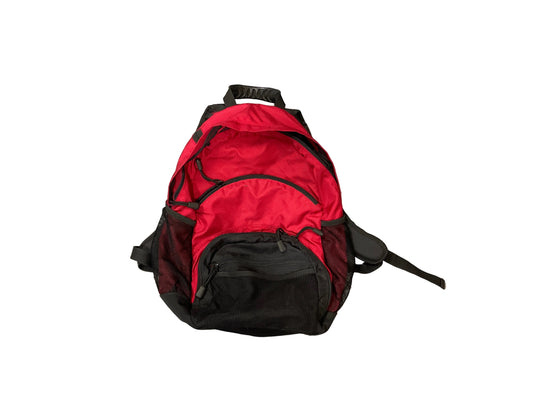 Used Red and Black Backpack