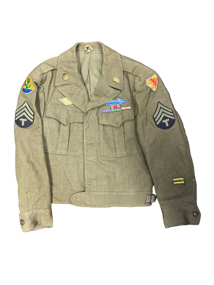 Vintage WWII M-1944 Wool "Ike" Jacket with insignia