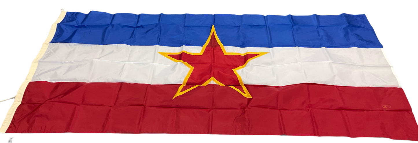 Yugoslavian flag 5’x10’ with grommets