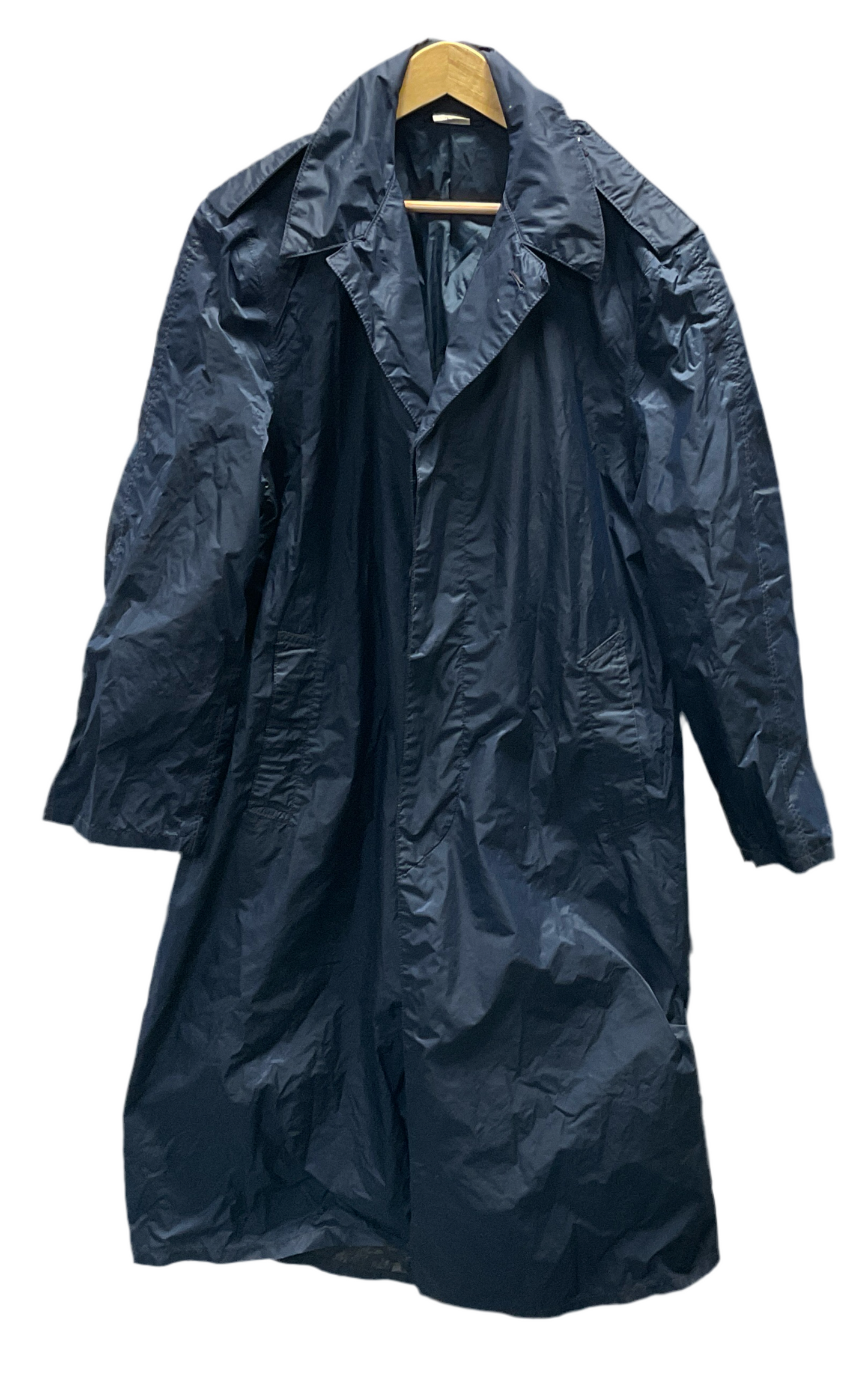 Vintage USAF Blue Nylon Raincoat