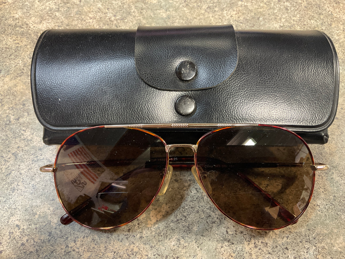 Aviator Style Sunglasses w/ Case