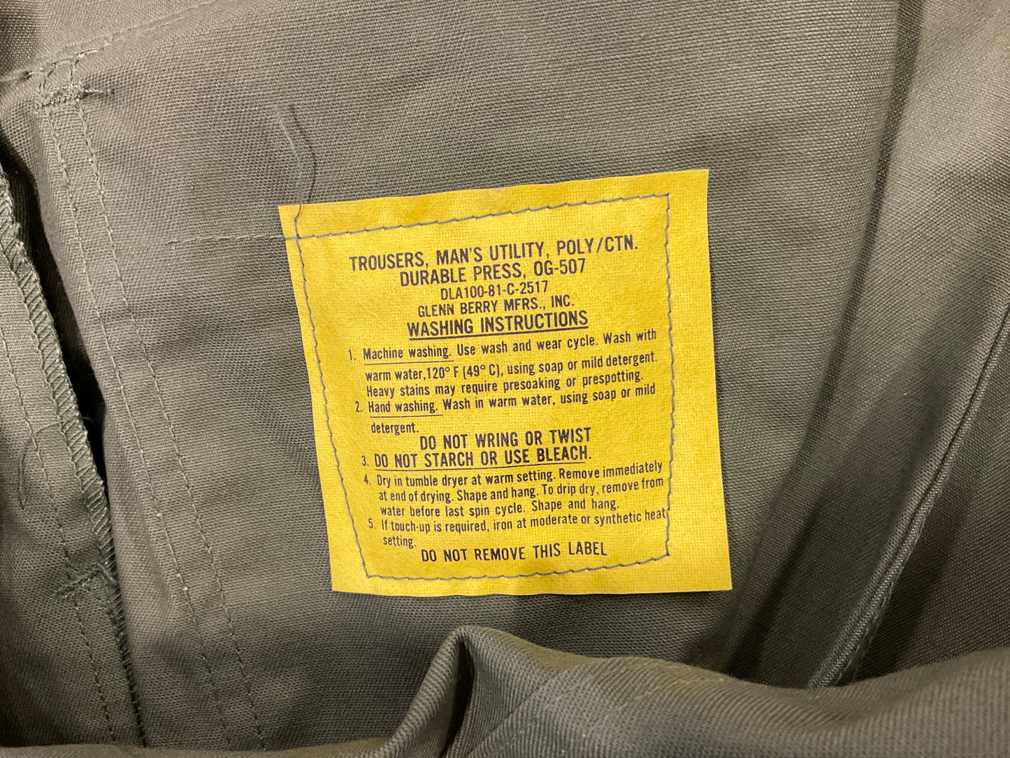 OG-507 US Air Force Olive Drab Fatigue Shirt and Trouser Set