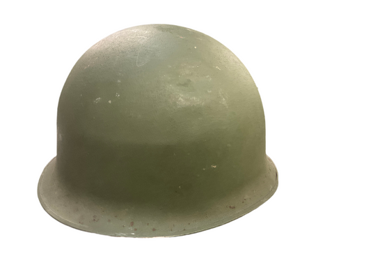 Vintage French Military Steel Pot Helmet