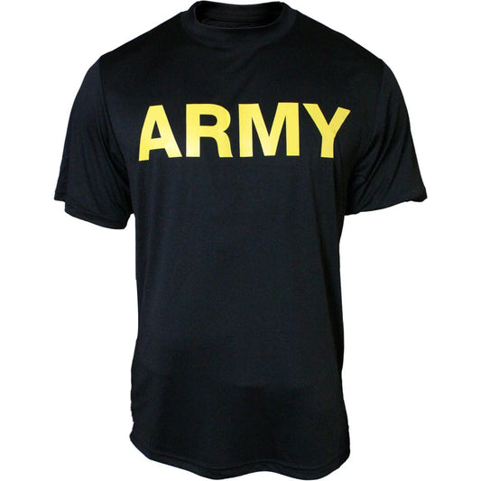 Army Short Sleeve Black PT T-Shirt