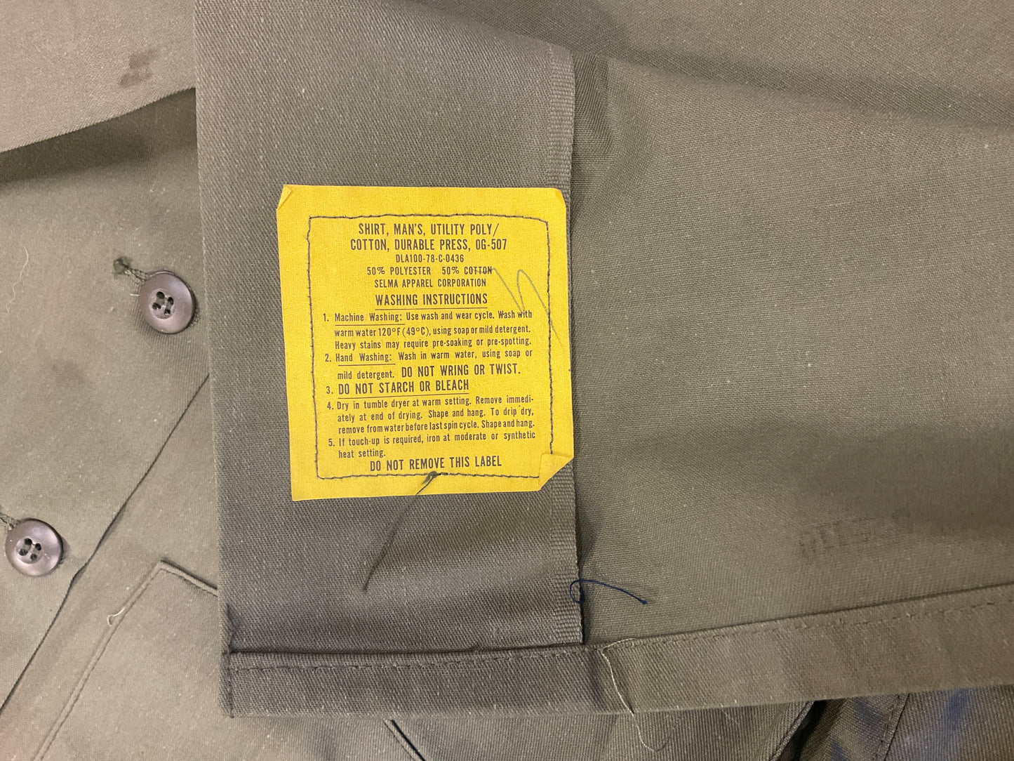 OG-507 US Air Force Olive Drab Fatigue Shirt and Trouser Set