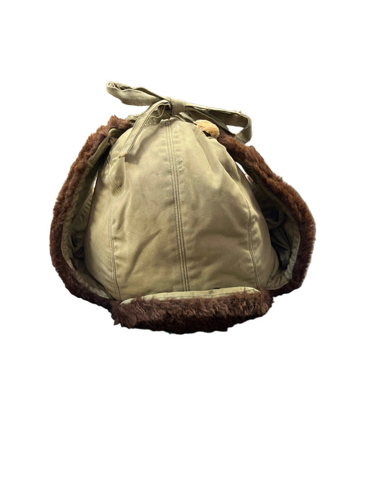 Vintage WWII Pile Lined Cap