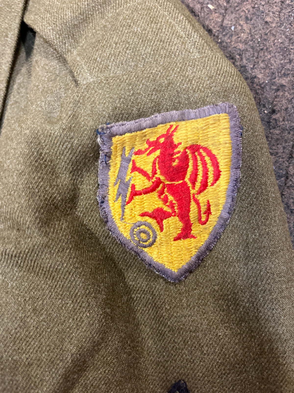 Vintage WWII M-1944 Wool "Ike" Jacket with insignia