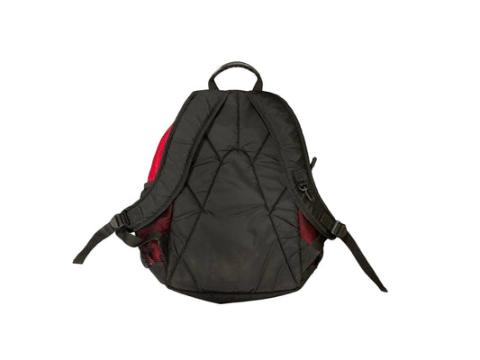 Used Red and Black Backpack