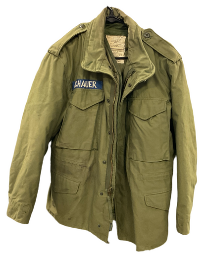 US Military OD Cold Weather Field Jacket w/ Liner