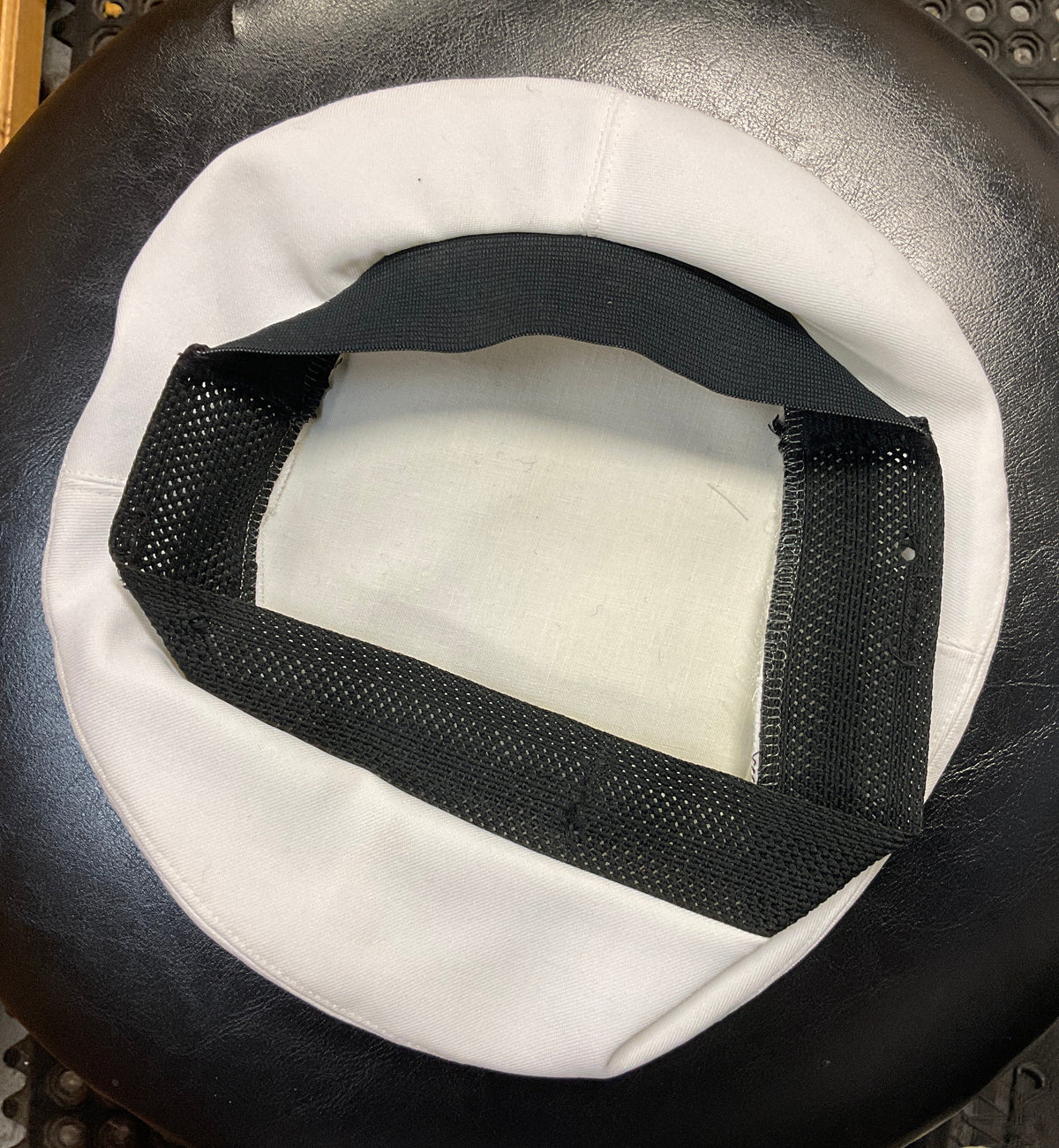 White Service Visor Cap Cover