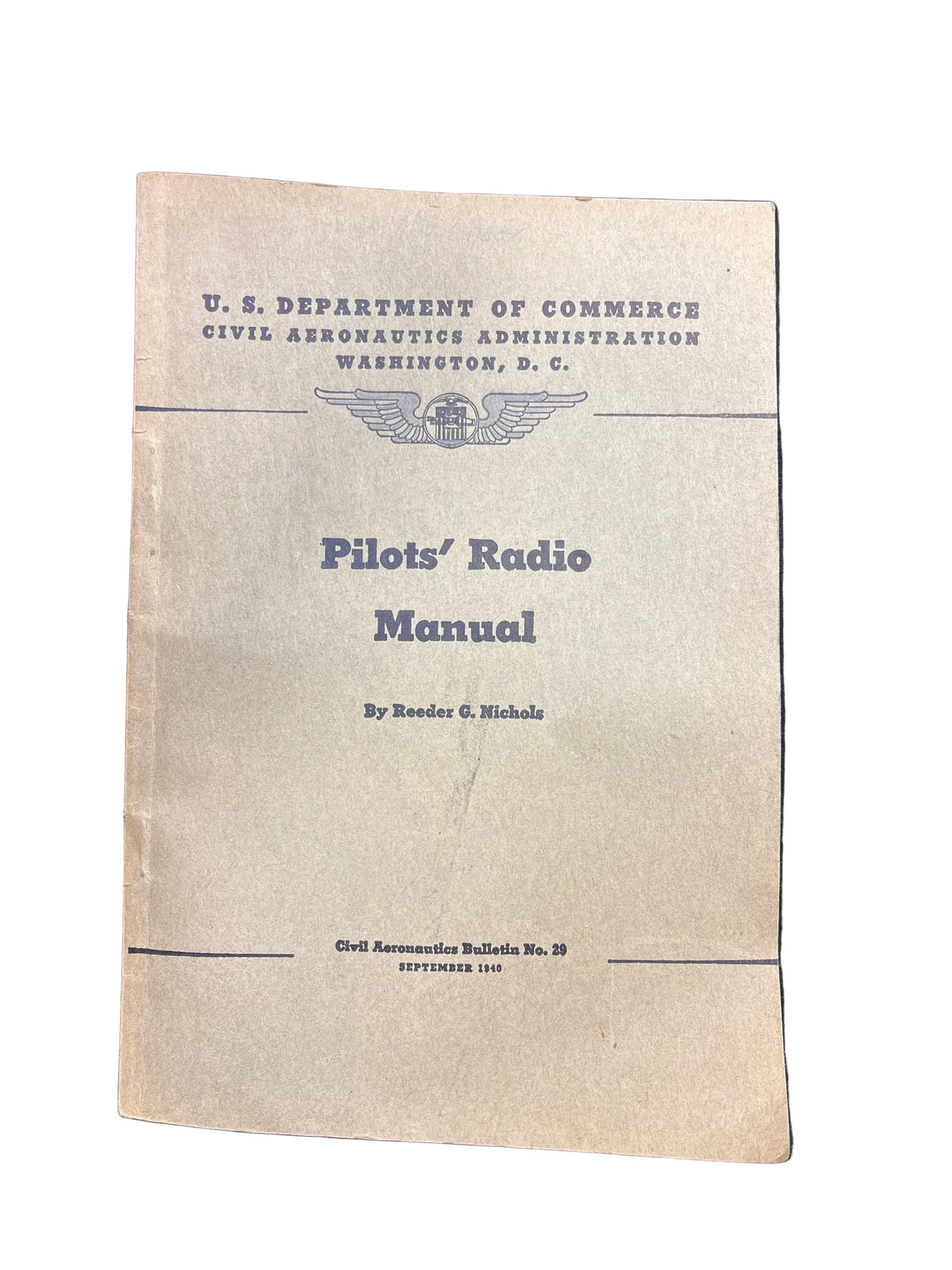 Vintage Pilots' Radio Manual- September 1940