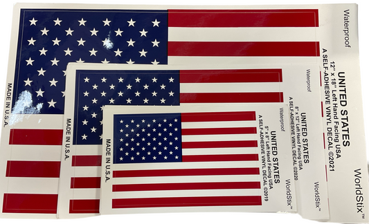 American Flag Decals