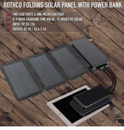 Folding Solar Panel with Powerbank