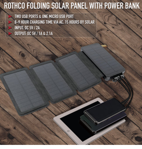 Folding Solar Panel with Powerbank