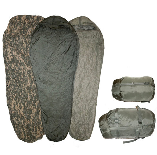 4 Piece Modular Sleeping System w/ ACU Bivvy cover