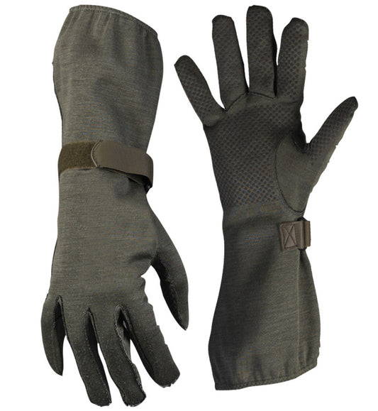 GERMAN OD NOMEX® PILOT GLOVES W/GRIPPER NEW