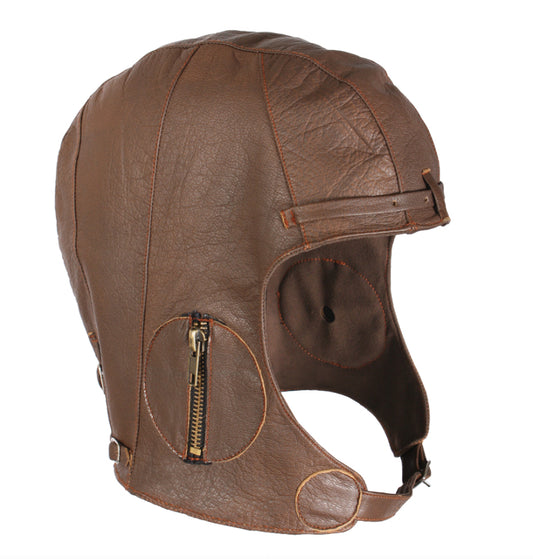 Leather Pilot Helmet