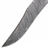 Custom Damascus Hunt For Life Ashbury Hunting Knife