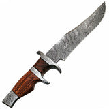 Custom Damascus Hunt For Life Ashbury Hunting Knife