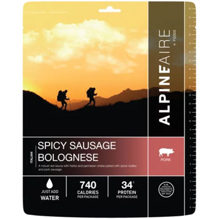 Alpine Aire Spicy Sausage Bolognese Freeze Dried Meal